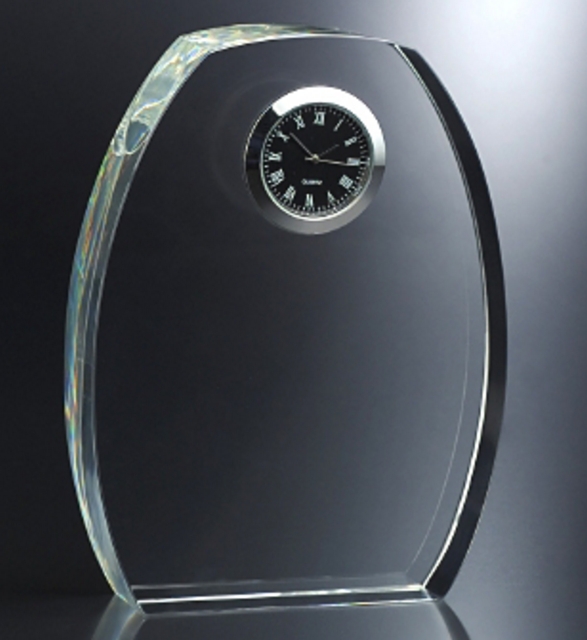 Obsession Crystal with Clock (4 1/2"x5 3/4")
